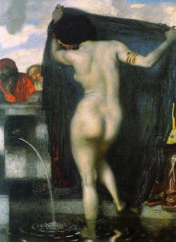 Franz von Stuck Susanna Bathing oil painting picture